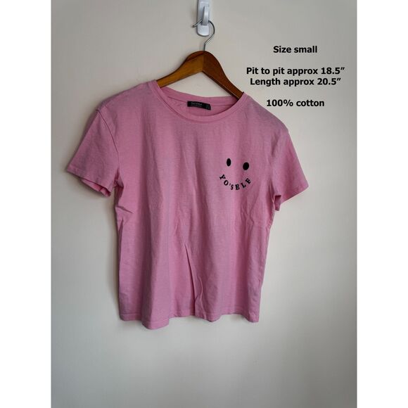 Set of 2 Pink Women Empowerment Graphic T-Shirts Small - Picture 4 of 5